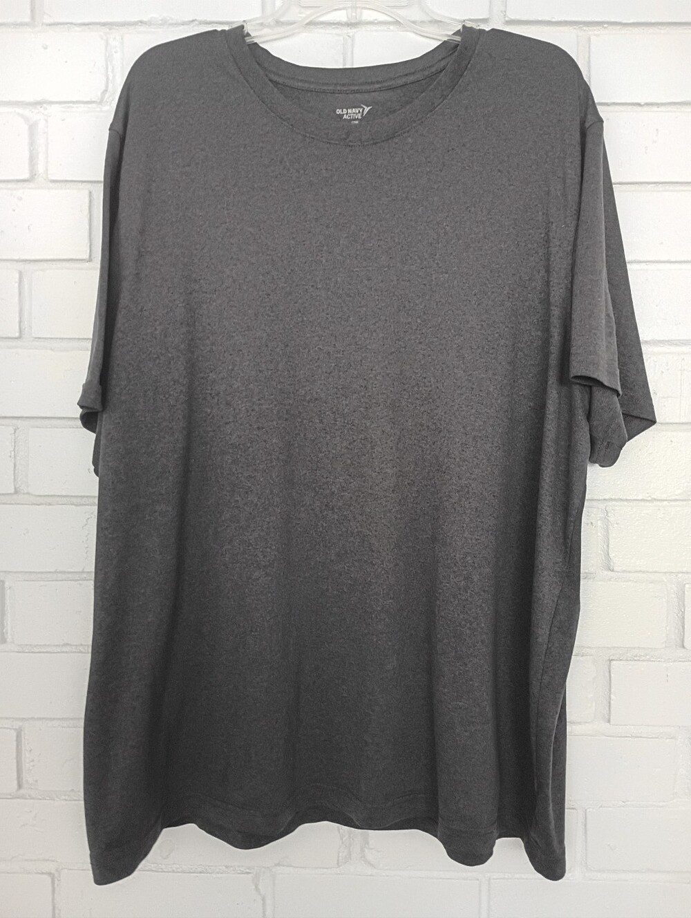 Old Navy Active Core Size XXXL Dark Gray Crew Neck Short Sleeve T-shirt